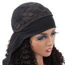 VSHOW Headband Human Hair Wigs 180% Density Kinky Curly None Lace Front Wigs for Black Women Glueless Machine Made Wigs 16Inch V SHOW