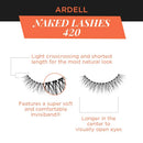 Ardell False Lashes, Naked Lashes 420 with Invisiband, 4 pairs Ardell