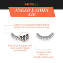Ardell False Lashes, Naked Lashes 420 with Invisiband, 4 pairs Ardell