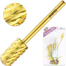 USA Pana 3/32" Safety Nail Carbide - Smooth Round Top Large Barrel Head for Electric Dremel Drill Machine - Grit Size: (4XC, 3XC, 2XC, XC, C, M, F, XF) (Triple Coarse (3XC) GOLD) PANA