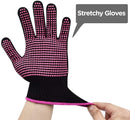 Heat Resistant Gloves with Silicone Bumps,Sopito 2Pcs Professional Heat Proof Glove Mitts for Hair Styling Curling Iron Flat Iron and Curling Wand Hot-Air Brushes,Universal Fit Size Sopito