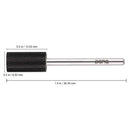 PANA Professional 3/32" Shank Size - Flat Top Large Barrel Silver Carbide Bit - Nail Drill Bit for Dremel Machine (Silver, Gold, DLC Black) (Extra Fine, DLC Black) PANA