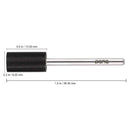 PANA Professional 3/32" Shank Size - Flat Top Large Barrel Silver Carbide Bit - Nail Drill Bit for Dremel Machine (Silver, Gold, DLC Black) (Extra Fine, DLC Black) PANA
