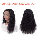 13x4 Water Wave Frontal Wigs Human Hair BLY Glueless Wet and Wavy Lace Front Wigs for Black Women 150% Density Pre Plucked Natural Black Color 22 Inch BLY Store