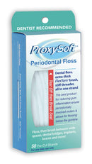 ProxySoft Periodontal Floss, 1 Pack - Dental Floss Threader, Braces Floss and Thick ProxyBrush for Daily Care of Periodontal Disease and Gum Health - Orthodontic Flossers for Braces and Teeth Proxysoft
