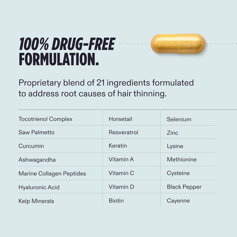 Nutrafol Men's Hair Growth Supplements, Clinically Tested for Visibly Thicker Hair and Scalp Coverage, Dermatologist Recommended - 1 Month Supply Infinity Warehouse