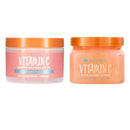 Tree Hut Vitamin C Shea Sugar Scrub And Body Lotion Set! Formulated With Certified Shea Butter, Vitamin C and Alpha Hydroxy Acid! That Leaves Skin Feeling Soft & Smooth! (Vitamin C Set) T H