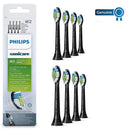 Philips Sonicare Optimal Whitening Black BrushSync Heads (Compatible with All Philips Sonicare Handles), 8 Pack PHILIPS