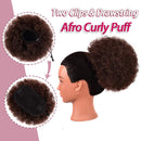 Afro Puff Drawstring Ponytail Extension for Black Women, Premium Deep Brown