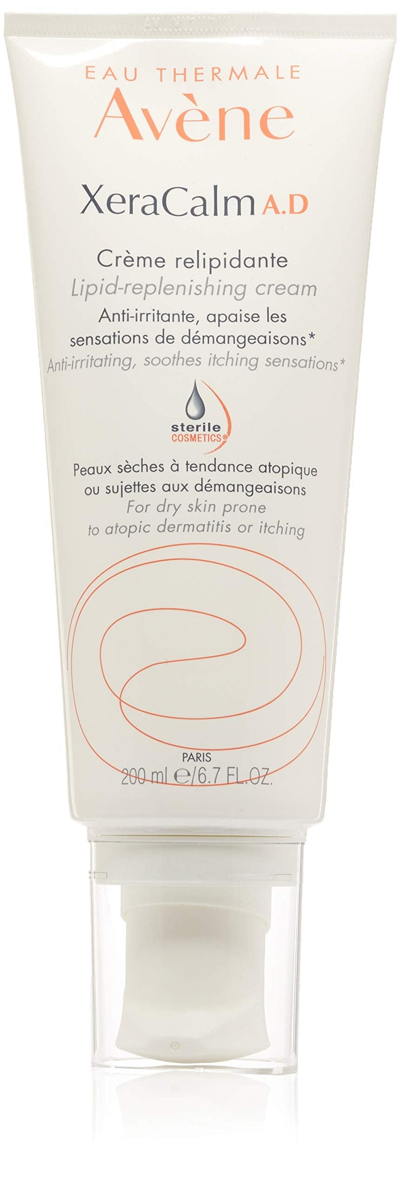 Eau Thermale Avene XeraCalm A.D Lipid-Replenishing Cream, Atopic Dermatitis, Eczema-Prone, No Preservatives, Fragrance-Free, 6.7 oz. Eau Thermale Avène