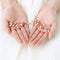 Yean Rhinestone Bridal Hair Pins Crystal Wedding Hair Piece Fashion Hair Accessories for Women and Girls (Rose gold) Yean