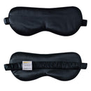 ZIMASILK 100% 22 Momme Pure Mulberry Silk Sleep Mask,Filled with 100% Mulberry Silk,Silk Wrapping Strap- Super Soft & Comfortable Sleep Eye Mask for Sleeping (Black) ZIMASILK