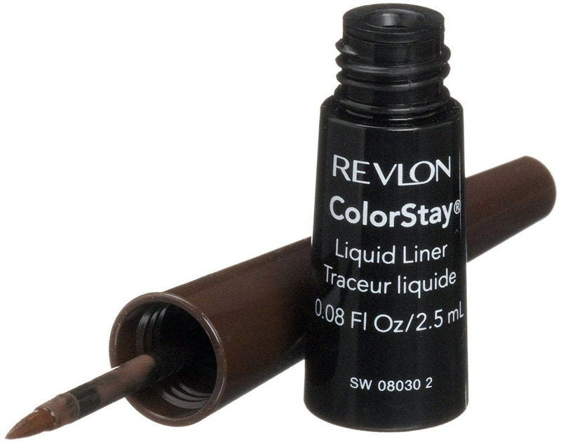 Revlon ColorStay Liquid Liner Eye Makeup, Black-Brown [252], 0.08 oz (Pack of 2) REVLON