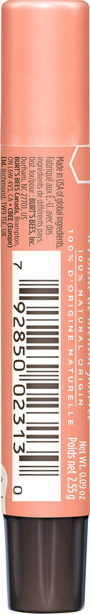 Burt's Bees Lip Balm Stocking Stuffer, Moisturizing Lip Shimmer Holiday Gift for Women, with Vitamin E & Coconut Oil, 100% Natural, Apricot, 0.09 Ounce Burt's Bees