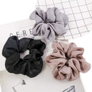 9-Row Cushion Nylon Bristle And Travel Brush Black Grey Beige Women Satin Silk Hair Scrunchies Enjoy Holiday 1981