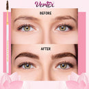 Vertex Eyebrow Brush Spoolie Comb - For Eyebrows Blending Brow Pomade | Small Angled Eyelash Brush For Longer Lashes Vertex