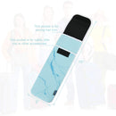 Bluecell Heat Resistant Neoprene Curling Iron Holder Cover Bag Flat Iron Curling Wand Travel Case Pouch 15 x 5 Inches (Cyan Marble Pattern) Bluecell World