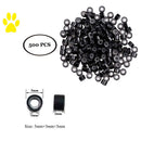 Orgrimmar Hair Extension Tool Kit Hair Extension Remove Pliers Pulling Hook 500 PCS Micro Silicone Rings Bead Device Tool Kits for Professional Hair Styling Tools Accessory (Black) Orgrimmar
