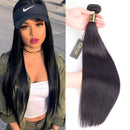 QTHAIR 12A Virgin Hair Straight Human Hair 20" 100g 100% Unprocessed Straight Brazilian Virgin Hair Weave Natural Black Color Brazilian Straight Hair Bundles QTHAIR