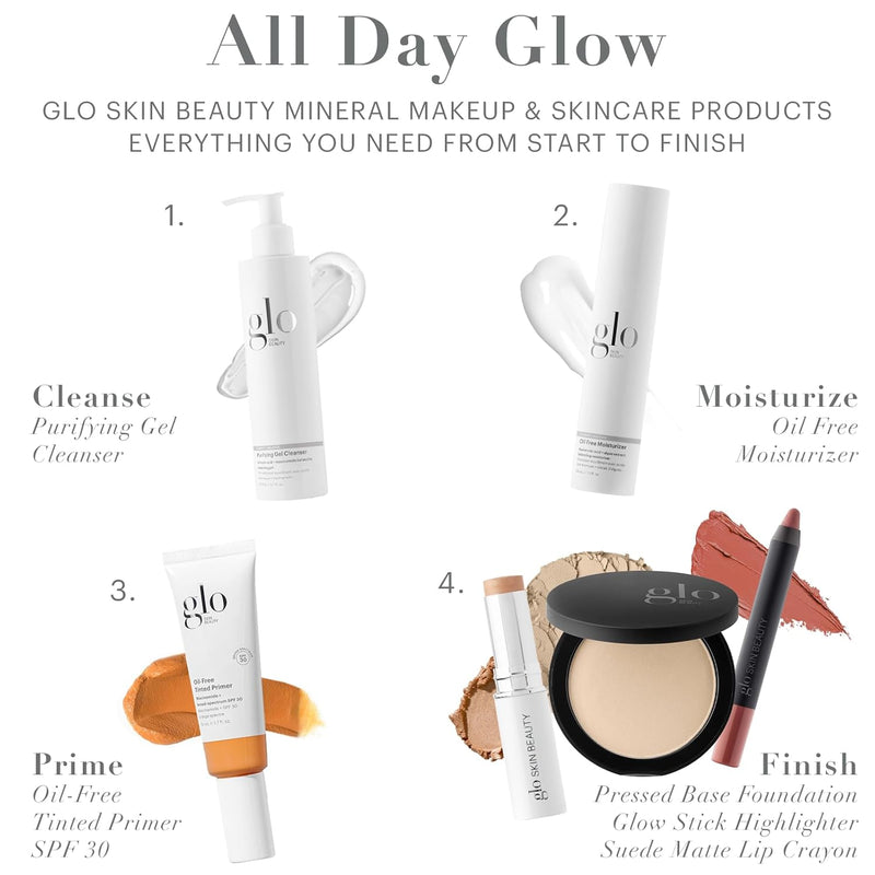 Glo Skin Beauty Oil-Free Tinted Primer SPF 30, (Deep) 1.7 oz - Mineral Makeup for Face, 4-in-1 Foundation Primer, Sheer Coverage, Skincare & Sunscreen With Broad Spectrum UVA/UVB Protection Infinity Warehouse