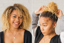 Burlybands Large Hair Ties for Thick Heavy or Curly Hair. No Slip No Damage Seamless Ponytail Holders Scrunchies Sports Thick Hair Ties - Hair Bands - Curly Hair Accessories (Brown 3 Pcs) Burlybands