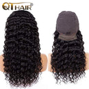 QTHAIR 14A Midulla Lace Front Wig Human Hair Deep Wave Wig 4×4 Brazilian Human Hair Wig for Black Women Human Hair Curly Wigs Pre Plucked With Baby Hair Natural Color 14 inch QTHAIR Store