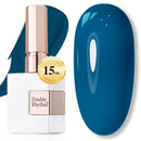Double Rhythm 0.5 Oz Gel Nail Polish Neutral Natural Same Color Same Bottle Translucent Light Milky Pastel 15ML Manicure French Design Art DIY at Home (Pearl Green-B1146) Infinity Warehouse