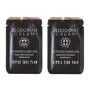Little Seed Farm - Deodorant Cream Samples, 2 Pack -Activated Charcoal Little Seed Farm