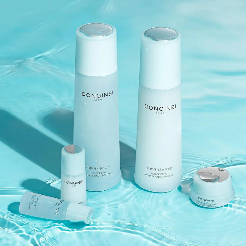 Donginbi Hydra Bounce Skin Care Set - Face Toner, Lotion, and Moisturizer with Red Ginseng and Hyaluronic Acid for Soft, Supple and Hydrated Skin, Korean Face Moisturizer Infinity Warehouse