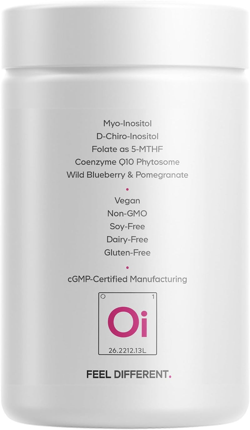 Codeage Liposomal Ovarian Inositol+ Supplement - Myo-Inositol & D-Chiro-Inositol 40:1 Blend, Folate 5-MTHF, CoQ10, Pomegranate & Wild Blueberry, Liposomal Delivery, Non-GMO, Gluten-Free - 120 Capsules Infinity Warehouse