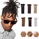 6” Dreadlock Extension Handmade Braiding Reggae Hair Hip-Pop Hair Dread Synthetic Box Braiding For Men Soft Fax Locs Crochet Twist (2Packs/10Strands,Dark Black） S-noilite