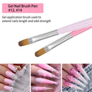 Beetles Gel Nail Brush, 7Pcs Poly Extension Gel Brush, Nail Art Tips Builder Brush Nail Painting Brush Pen Set for Home and Salon Use beetles Gel Polish