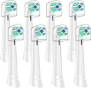 Replacement Heads Compatible with Oral B iO, Brush Heads for iO 2 3 4 5 6 7 8 9 10 Series, 8 Count Toothbrush Heads for Gentle Care Teeth, Black/White - Infinity Warehouse