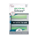 Mia Silkies Silicone Hair Elastics That Glow In The Dark, Be Active Be Safe, Translucent Grey, Clear, Green Colors-Lasts 10 Times Longer Than Regular Rubber Bands, Women And Girls No Slip 10 pcs Mia