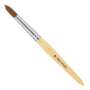 Americanails Faux Kolinsky Cruelty-Free Acrylic Nail Brush For Liquid & Powder Application, Professional Salon Quality, Soft Bristles For Extra Smooth Application, Natural Bamboo Handle - Round,