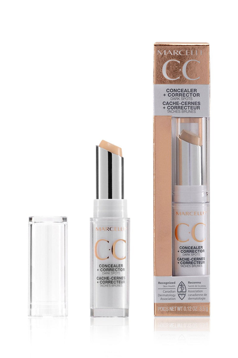 Marcelle CC Concealer + Corrector, Fair, Hypoallergenic and Fragrance-Free, 0.12 oz MARCELLE