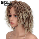 Style Icon 6" Short Dreadlock Wig Twist Wigs for Black Women Short Curly Synthetic Wigs (6", T27/613) Style Icon Store