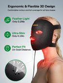 Medisana 3D Red Light Therapy Mask for Face, 336 LEDs Light Therapy Mask with 3 Modes - NIR 830nm, Red 630nm, Blue 415nm - Cordless & Rechargeable LED Face Mask for Home, Skincare Gifts for Women Mom Infinity Warehouse
