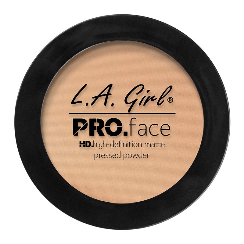L.A. Girl Pro Face HD Matte Pressed Powder, Nude Beige, 0.25 Ounce (Pack of 3) (GPP605) L.A. Girl