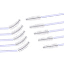 Elisel 100 PCS Disposable Eyelash Brushes Mascara Brushes Eye Lash Eyebrow Applicator Cosmetic Makeup Brush Tool Kits (White) Elisel
