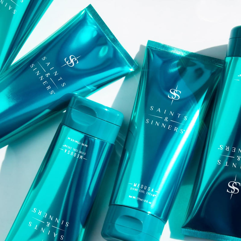 Saints & Sinners Award-Winning Medusa Divine Curl Cream, for Curly, Wavy, Kinky-Coily & Natural Hair Infinity Warehouse