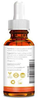 100% Natural Vitamin E Oil - For Skin, Hair and Nail Health - Nourishing Pure Vitamin E Oil For Skin - No Synthetic Ingredients, GMOs or Parabens - Cruelty Free Vitamin E Oil For Lip Gloss - 28,500 IU GOURMANTE FOOD, THE MED WAY