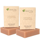 Turmeric Soap - Made with Natural and Organic Ingredients. Gentle Soap. 4.5oz Bar. (Turmeric Complete 2 Pack) Aspen Kay Naturals