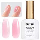 AILLSA Base and Top Coat Gel Nail Polish Top and Base Coat Nail Polish Soak Off Long Lasting Clear Base Gel High Gloss Shine No Wipe Top Coat for DIY Nail Art at Home 0.51 Fl Oz Infinity Warehouse