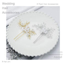 Asooll Bride Wedding Hair Pin Silver Flower Bridal Head Clip Rhinestone Crystal Headpiece for Women and Girls Asooll