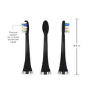 AquaSonic ProFlex Brush Head Replacement 3-Pack - Upgraded ProFlex Brush Heads For Improved Plaque Removal Aquasonic