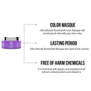 Global Keratin Ultra Blonde Bombshell Masque (200g/7.5oz ) Semi-Permanent Long Lasting Hair Toning Color Pigments Moisturizing Styling and Coloring Mask for All Hair Types Unisex - By GKhair GKhair Store