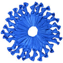 Bulk Hair Ties Knotted Ribbon Elastic Ponytail Holders Bracelets - 25 Count (Royal Blue) Cyndibands