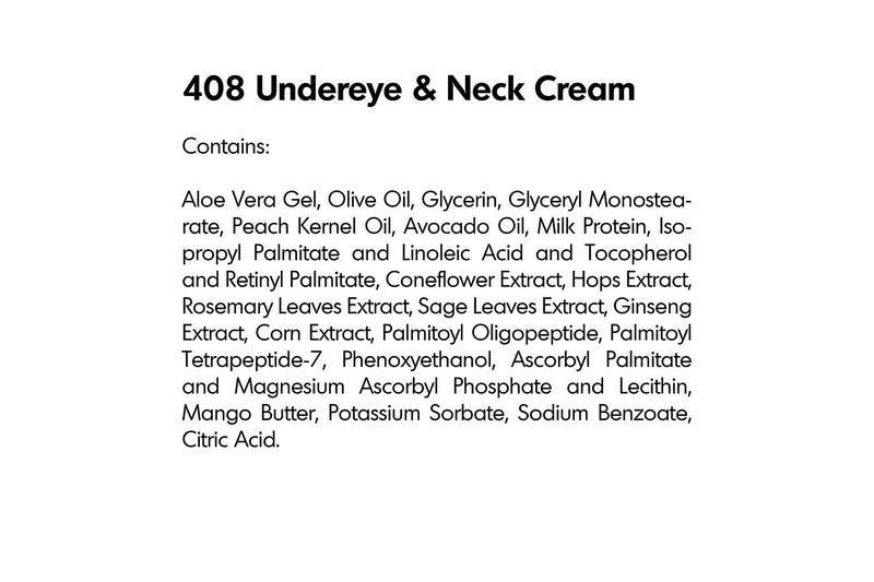 RAYA Under-Eye & Neck Cream (408) | Revitalizing and Fortifying Anti-Aging Treatment for the Eye Area and Neck | Revives Fatigue and Helps Reduce Lines and Wrinkles Raya