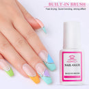 Makartt Super Strong Nail Glue for Acrylic Nail Tips Nail Bond Brush On Nail Glue for Press On Nails Fake Nails Quick for Nail Repair Broken Nails 3Pcs Professional False Nail Adhesive Glue 7ML Makartt